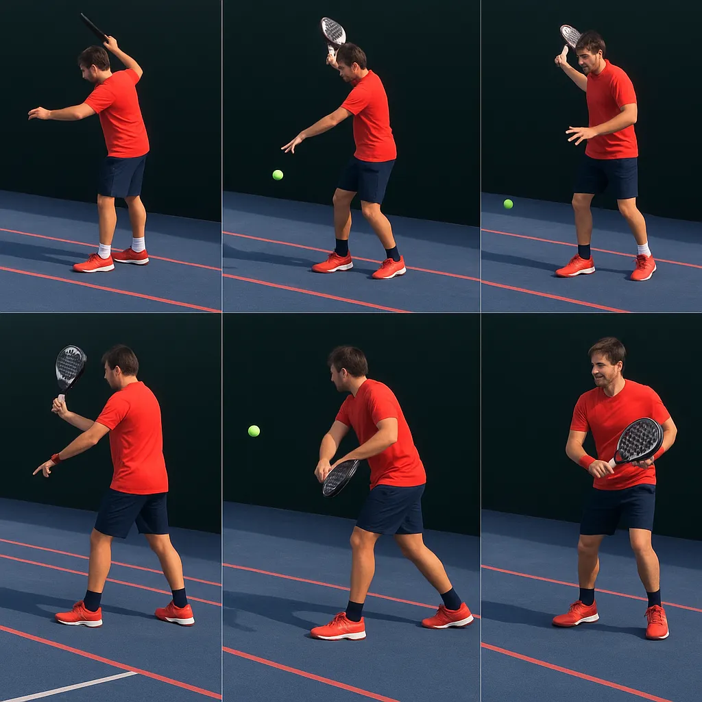 Padel serving technique