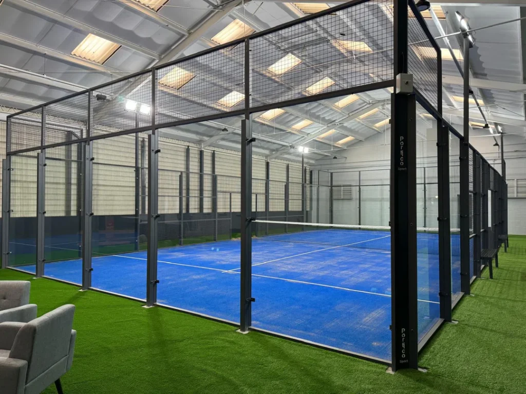 Indoor padel court