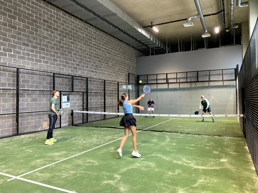 People enjoying padel