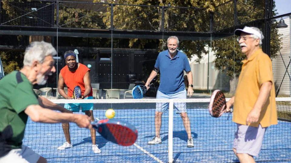 Padel players of different ages