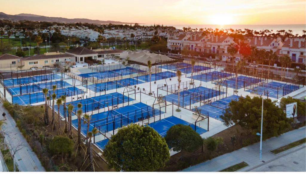 Padel courts in Marbella, Spain
