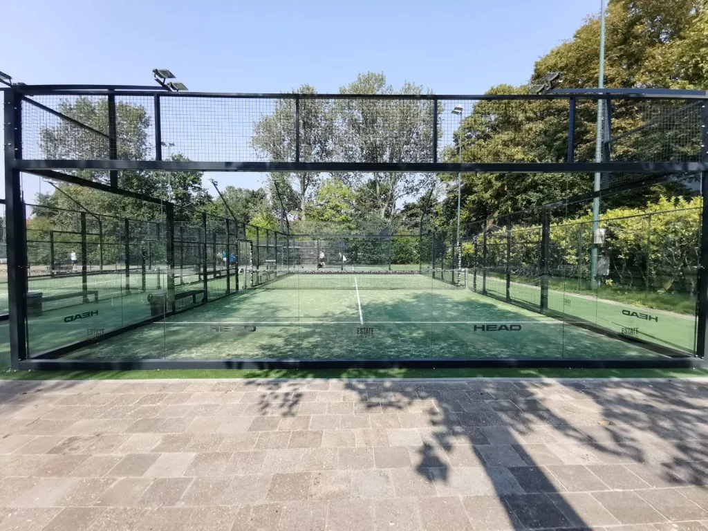 Outdoor padel court